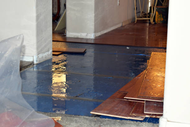 Professional Flood Damage Restoration technician working in Blair, WV